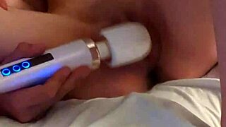 richelle rose masturbates with a wand in 4k close up.