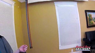 Redhead Cutie Carolyn Fingers Pussy and Deepthroats Cock