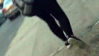 short girl with phat ass caught on hidden cam.