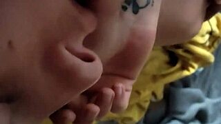 Strolling through my big natural tits in this casual walk