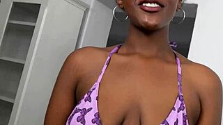 i stripped that sexy black milf and railed her hard at the audition