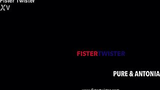 Intense Emotions in Lesbian Fisting Scene with Hot Blonde's Big Natural Tits