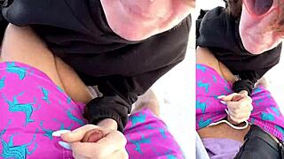 I kissed my skinny girlfriend with tight pussy on yacht, enjoying creamy homemade pleasures