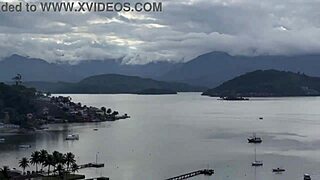 black couple picks up beautiful latina stranger for bisexual adventures at home