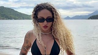 black couple picks up beautiful latina stranger for bisexual adventures at home