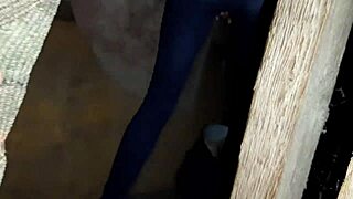 I caught and watched a stranger in an abandoned place masturbate in jeans