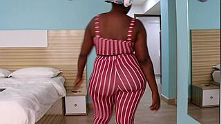 Fucking Big Booty Ebony Cousin in Missionary POV After Game Night