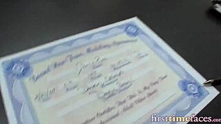 Watch This Petite Newbie with Glasses Ride Fat Dick Hard!