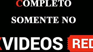 filling up the tight spot with cream in a casual ebony massage session