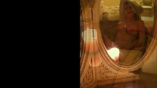 Oh wow, masturbating in front of vintage mirrors is so retro hot! 😍