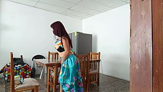 i sinful maid spread my pretty pussy for father in law in kinky homemade fetish