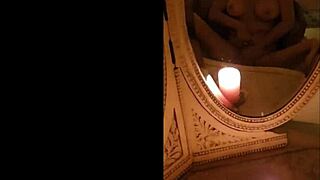 Oh wow, masturbating in front of vintage mirrors is so retro hot! 😍