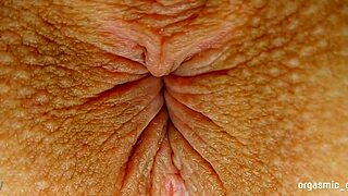 teen 18+ experiences pulsating orgasm with anal contractions close up