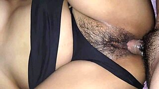 My neighbor didn't expect me to remove her thong to fuck her and asks me to fill her ass with milk