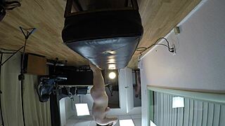 I choke and suck fat teen Maisy's pussy in pov casting interview