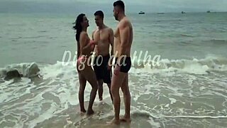 I ate the unknown woman on the beach sand with my friend bruno abate