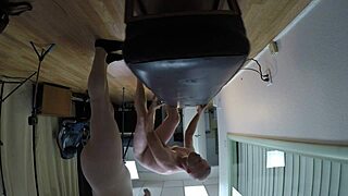 I choke and suck fat teen Maisy's pussy in pov casting interview
