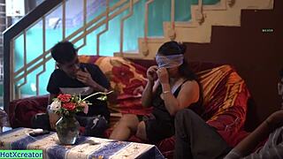 Bhabhi Agrees for Intense Sex Party! Amazing Hot Gangbang Fucking!