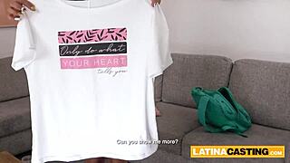latina pornstar lia ponce tries rough anal and ass to mouth in her first casting session