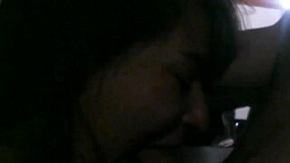 My lover enjoys sucking my monster cock