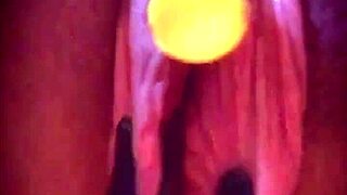 Big Pink Pussy Lips Dangled And Stretched Down With Weights In Close Up