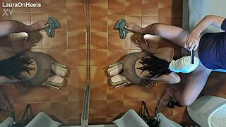 Preview - Milf In Pantyhose And High Heels Gives A Blowjob On Her Knees With Cum Swallowing!