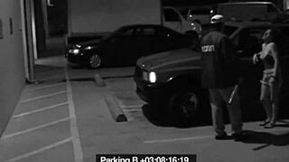 Watch This Slut Suck Security Guard's Cock In The Office To Escape A Fine!