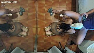 Preview - Milf In Pantyhose And High Heels Gives A Blowjob On Her Knees With Cum Swallowing!