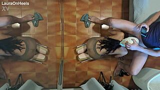 Preview - Milf In Pantyhose And High Heels Gives A Blowjob On Her Knees With Cum Swallowing!