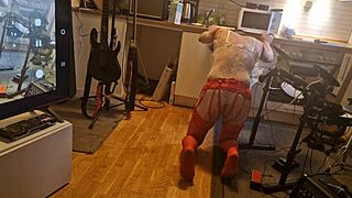 Kit Willer Rips His Ass Wide Open In The Kitchen For Honey's Big Cock To Cum