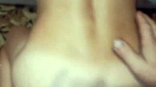 brunette gets her ass destroyed until orgasm and gaping