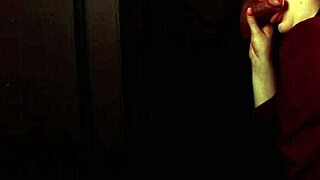 Student Sucks Cock at the Gloryhole in Secretary Costume.