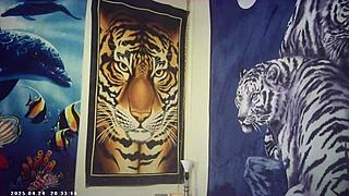 Slim brunette babe's first porn video behind the scenes