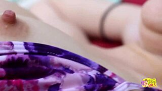 red haired kinky lesbian enjoying at the pool