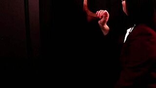 Student Sucks Cock at the Gloryhole in Secretary Costume.