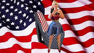 Granny america dives into intense licking and fucking, leading to patriotic orgasms and creampies. Her pussy gets the full treatment.