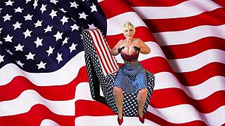 Granny america dives into intense licking and fucking, leading to patriotic orgasms and creampies. Her pussy gets the full treatment.