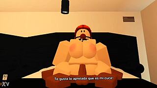 Teen with big ass rides in Roblox sex scene strengthening friendship