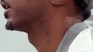 Hey, my petite blonde gf interrupted my friend's game to suck his big cock deepthroat?