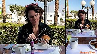 yo, restaurant pickup turns into wild hotel room creampie with this tight babe