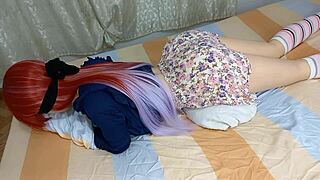 My horny stepdaughter, a virgin in a ballet skirt, lets me penetrate her tight anus.