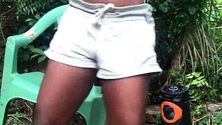 Crazybitch Twerking In Sexy Clothes Until She Shows Her Small Tits And Cute Ass