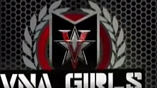 Blonde Vicky Vette shows off her tan lines while relaxing