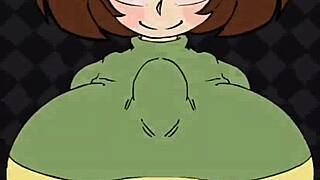chara performs a titfuck scene with big tits
