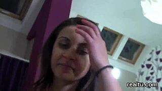 Flawless czech girl seduced in supermarket