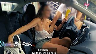 Naughty milf teases rug salesman without panties or bra