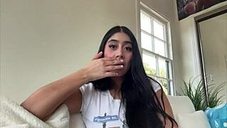 Violet Myers is going deeper in this backstage interview with big tits 😏