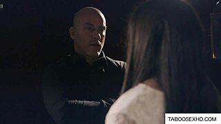 Teen dominated by bold older guy in doggystyle and blowjob