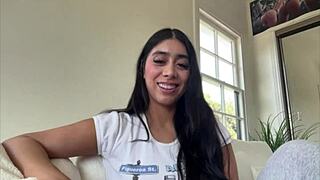 Violet Myers is going deeper in this backstage interview with big tits 😏