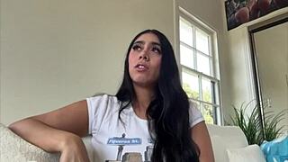 Violet Myers is going deeper in this backstage interview with big tits 😏